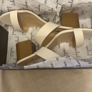 Lanay White Mules